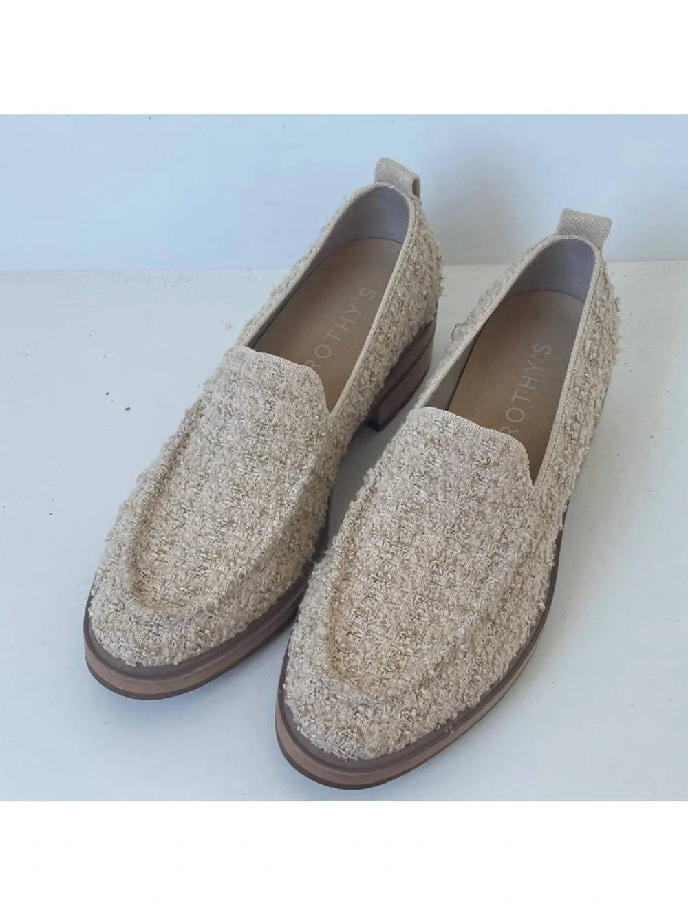 ROTHY’S LIMITED EDITION RARE SNOWCAP BOUCLE TWEED LOAFER 6.5